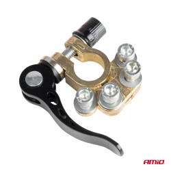 Amio - ΠΟΛΟΙ ΜΠΑΤΑΡΙΑΣ / ΑΚΡΟΔΕΚΤΕΣ 12V 40A ΜΕ ΣΦΙΓΚΤΗΡΕΣ & ΣΥΝΔΕΣΜΟΥΣ ΚΕΦΑΛΗΣ - 1 ΣΕΤ (04058/AM)