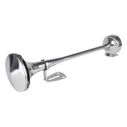 Amio - ΚΟΡΝΑ ΠΝΕΥΜΑΤΙΚΗ ΜΟΝΗ 12/24V 115dB HIGH TONE ΜΗΚΟΣ:520mm ΧΡΩΜΙΟ - 1 ΤΕΜ. (04077/AM)