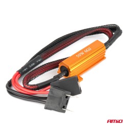 Amio - ΑΝΤΙΣΤΑΣΗ ΓΙΑ ΛΑΜΠΕΣ LED H7 12V 50W 6Ω (ΑΝΤΙΣΤΑΣΗ-ΨΕΥΤΗΣ-CANCELLER) - 1 τεμ. (04089/AM) Amio - ΑΝΤΙΣΤΑΣΗ ΓΙΑ ΛΑΜΠΕΣ LED H7 12V 50W 6Ω (ΑΝΤΙΣΤΑΣΗ-ΨΕΥΤΗΣ-CANCELLER) - 1 τεμ. (04089/AM)