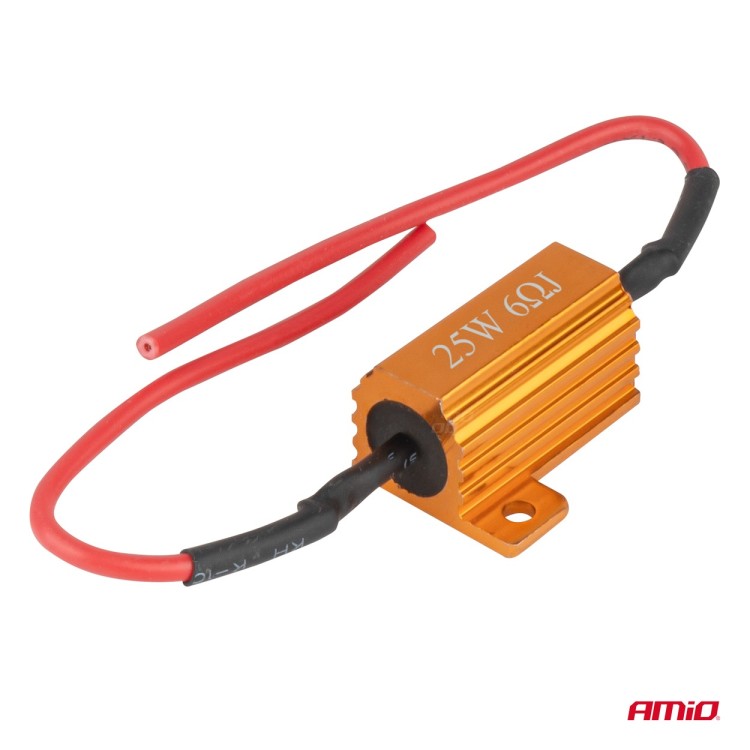 Amio - CANBUS Αντίσταση 6Ω 25W για LED Λάμπες – Anti Error - 1 τεμ. (04092/AM) Amio - CANBUS Αντίσταση 6Ω 25W για LED Λάμπες – Anti Error - 1 τεμ. (04092/AM)