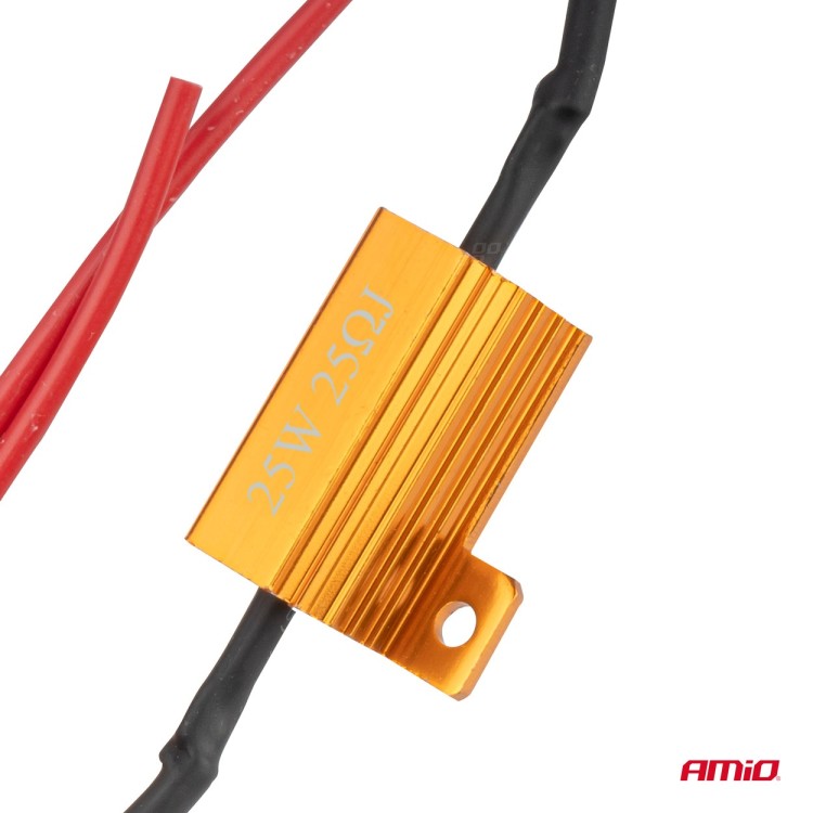 Amio - CANBUS Αντίσταση 25Ω 25W για LED Λάμπες – Anti Error - 1 τεμ. (04093/AM) Amio - CANBUS Αντίσταση 25Ω 25W για LED Λάμπες – Anti Error - 1 τεμ. (04093/AM)