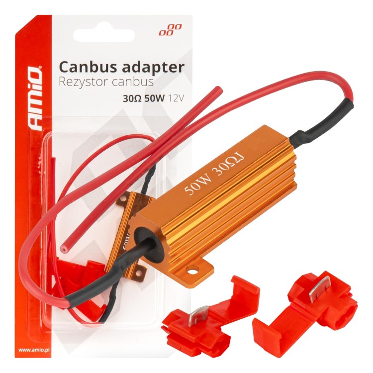 Amio - ΑΝΤΙΣΤΑΣΗ CAN-BUS 12V 50W 30Ω (CANCELLER) - 1 τεμ. (04097/AM)