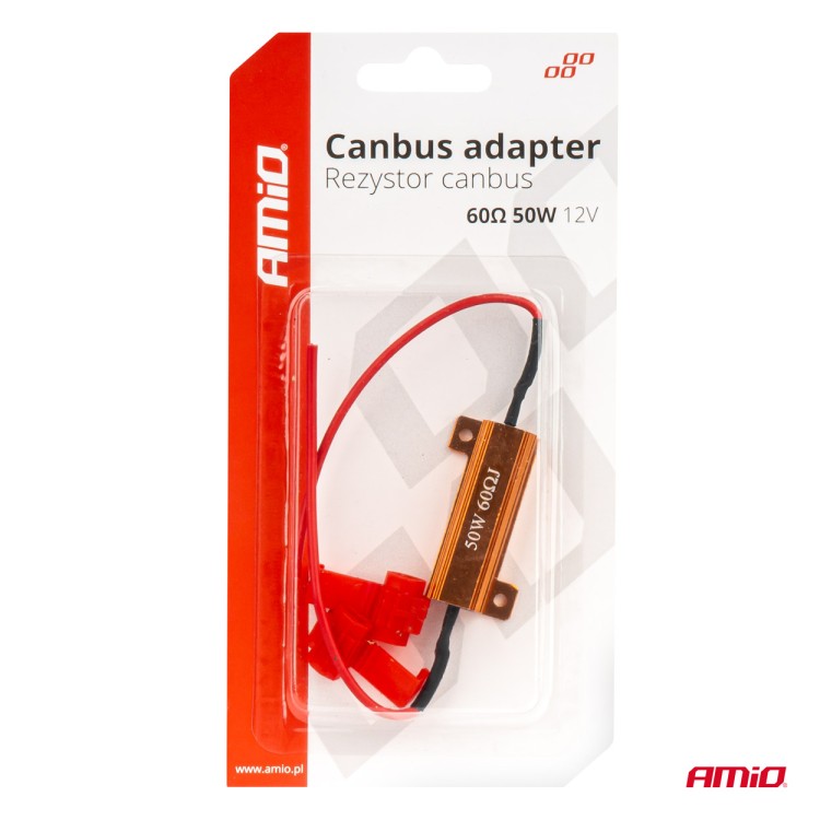 Amio - ΑΝΤΙΣΤΑΣΗ CAN-BUS 12V 50W 60Ω (CANCELLER) - 1 τεμ. (04098/AM)