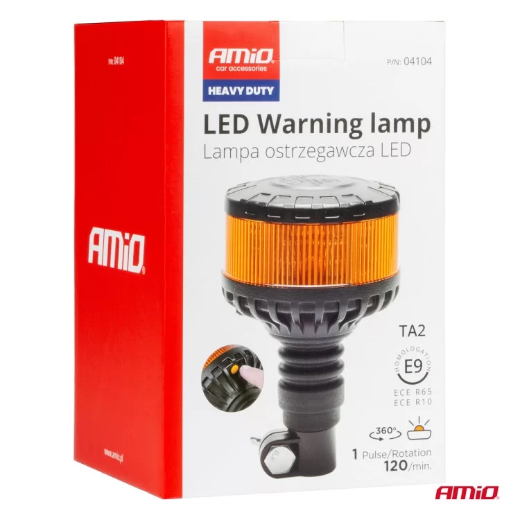ΦΑΡΟΣ HEAVY DUTY W28P 12/24V 16LED ΕΛΑΣΤΙΚΟΣ ΒΙΔΩΤΟΣ ΠΟΡΤΟΚΑΛΙ Υ169mm Φ110mm AMIO - 1 τεμ. ΦΑΡΟΣ HEAVY DUTY W28P 12/24V 16LED ΕΛΑΣΤΙΚΟΣ ΒΙΔΩΤΟΣ ΠΟΡΤΟΚΑΛΙ Υ169mm Φ110mm AMIO - 1 τεμ.