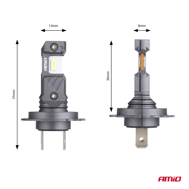 ΛΑΜΠΕΣ LED H7/Η18 12V 60W 6.000K 5.600lm +400% LED CAN-BUS HYBRID SERIES AMIO - 2 ΤΕΜ. ΛΑΜΠΕΣ LED H7/Η18 12V 60W 6.000K 5.600lm +400% LED CAN-BUS HYBRID SERIES AMIO - 2 ΤΕΜ.