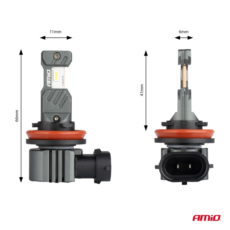 ΛΑΜΠΕΣ LED H8/Η9/Η11/Η16 12V 60W 6.000K 5.600lm +400% LED CAN-BUS HYBRID SERIES AMIO - 2 ΤΕΜ. ΛΑΜΠΕΣ LED H8/Η9/Η11/Η16 12V 60W 6.000K 5.600lm +400% LED CAN-BUS HYBRID SERIES AMIO - 2 ΤΕΜ.