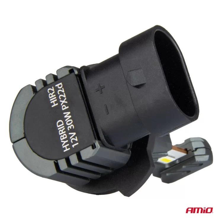 ΛΑΜΠΕΣ LED HIR2 12V 60W 6.000K 5.600lm +400% LED CAN-BUS HYBRID SERIES AMIO - 2 ΤΕΜ. ΛΑΜΠΕΣ LED HIR2 12V 60W 6.000K 5.600lm +400% LED CAN-BUS HYBRID SERIES AMIO - 2 ΤΕΜ.