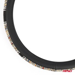 Amio - ΚΑΛΥΜΜΑ ΤΙΜΟΝΙΟΥ SWC-59 (M) 37>39cm ΜΑΥΡΟ ΜΕ ΣΧΕΔΙΟ ΠΟΛΥΧΡΩΜΗ ΨΑΘΑ - 1 ΤΕΜ. (04169/AM) Amio - ΚΑΛΥΜΜΑ ΤΙΜΟΝΙΟΥ SWC-59 (M) 37>39cm ΜΑΥΡΟ ΜΕ ΣΧΕΔΙΟ ΠΟΛΥΧΡΩΜΗ ΨΑΘΑ - 1 ΤΕΜ. (04169/AM)