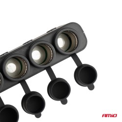Amio - ΑΝΤΑΠΤΟΡΑΣ ΑΝΑΠΤΗΡΑ ΤΕΤΡΑΠΛΟΣ 12/24V 216W MAX ΜΕ 2 ΘΥΡΕΣ USB PD30W/QC3.0 - 1 Τεμ. (04175/AM)