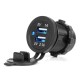 Amio - ΠΡΙΖΑ ΜΕ 2 ΘΥΡΕΣ USB ΚΑΙ ΚΑΠΑΚΙ ΜΑΥΡΗ 12/24V 3.1A ΑΔΙΑΒΡΟΧΗ ΜΕ ΜΠΛΕ LED ΦΩΣ ΕΝΔΕΙΞΗΣ - 1 ΤΕΜ. (04216/AM) Amio - ΠΡΙΖΑ ΜΕ 2 ΘΥΡΕΣ USB ΚΑΙ ΚΑΠΑΚΙ ΜΑΥΡΗ 12/24V 3.1A ΑΔΙΑΒΡΟΧΗ ΜΕ ΜΠΛΕ LED ΦΩΣ ΕΝΔΕΙΞΗΣ - 1 ΤΕΜ. (04216/AM)
