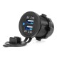 Amio - ΠΡΙΖΑ ΜΕ 2 ΘΥΡΕΣ USB ΚΑΙ ΚΑΠΑΚΙ ΜΑΥΡΗ 12/24V 4.2A ΑΔΙΑΒΡΟΧΗ ΜΕ ΜΠΛΕ LED ΦΩΣ ΕΝΔΕΙΞΗΣ - 1 ΤΕΜ. (04217/AM) Amio - ΠΡΙΖΑ ΜΕ 2 ΘΥΡΕΣ USB ΚΑΙ ΚΑΠΑΚΙ ΜΑΥΡΗ 12/24V 4.2A ΑΔΙΑΒΡΟΧΗ ΜΕ ΜΠΛΕ LED ΦΩΣ ΕΝΔΕΙΞΗΣ - 1 ΤΕΜ. (04217/AM)