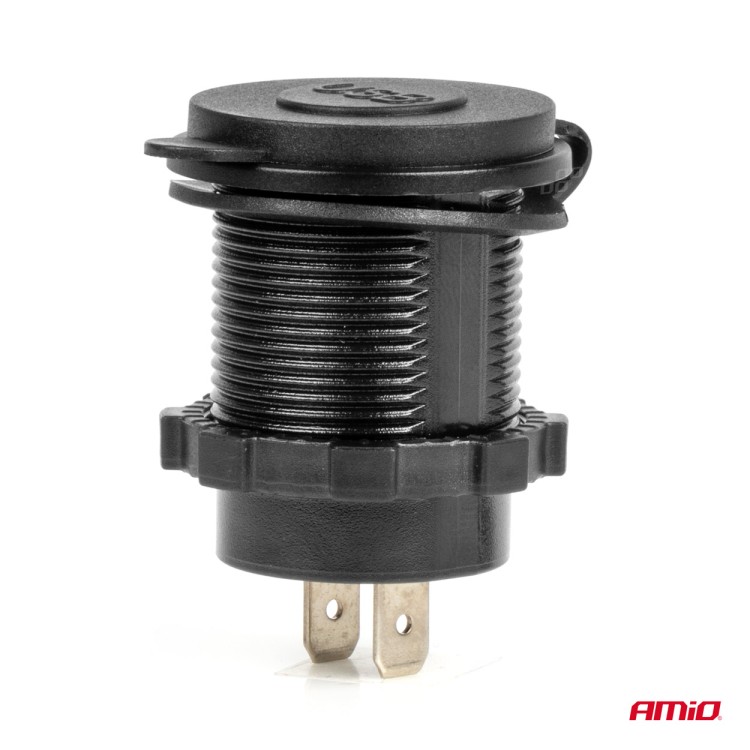 Amio - ΠΡΙΖΑ ΜΕ 2 ΘΥΡΕΣ USB ΚΑΙ ΚΑΠΑΚΙ 12/24V QUICK CHARGE 3.0 ΑΔΙΑΒΡΟΧΗ ΜΕ ΜΠΛΕ LED ΦΩΣ ΜΑΥΡΗ - 1 ΤΕΜ. (04218/AM) Amio - ΠΡΙΖΑ ΜΕ 2 ΘΥΡΕΣ USB ΚΑΙ ΚΑΠΑΚΙ 12/24V QUICK CHARGE 3.0 ΑΔΙΑΒΡΟΧΗ ΜΕ ΜΠΛΕ LED ΦΩΣ ΜΑΥΡΗ - 1 ΤΕΜ. (04218/AM)
