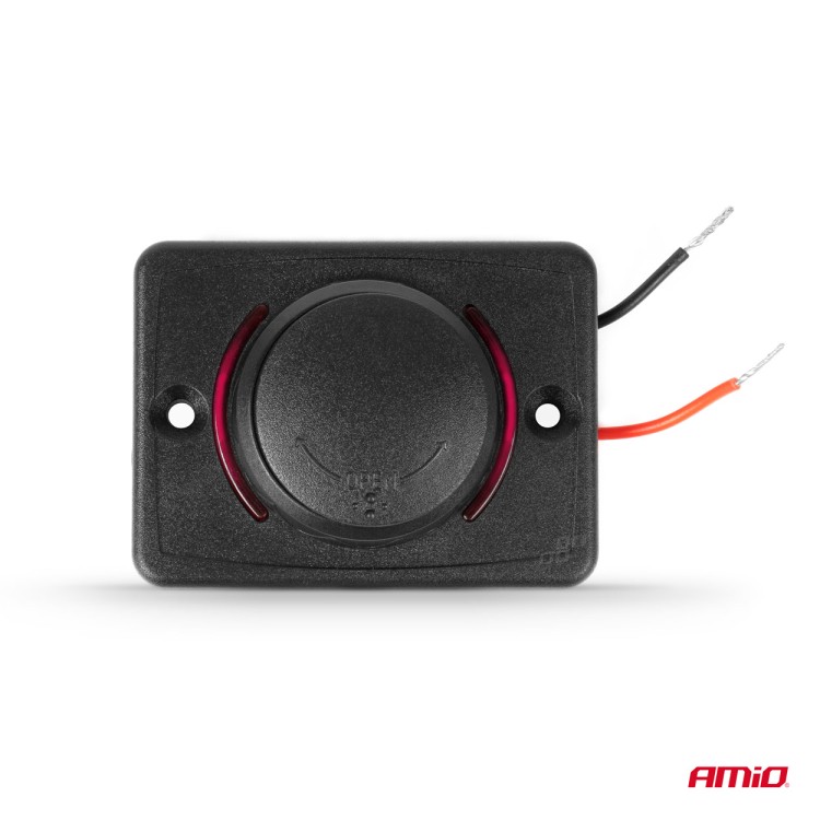 Amio - ΠΡΙΖΑ ΜΕ 2 ΘΥΡΕΣ USB ΚΑΙ ΚΑΠΑΚΙ 12/24V ΑΔΙΑΒΡΟΧΗ ΤΕΤΡΑΓΩΝΟ ΣΧΗΜΑ ΜΕ ΚΟΚΚΙΝΟ LED ΦΩΣ ΜΑΥΡΗ - 1 Τεμ. (04232/AM) Amio - ΠΡΙΖΑ ΜΕ 2 ΘΥΡΕΣ USB ΚΑΙ ΚΑΠΑΚΙ 12/24V ΑΔΙΑΒΡΟΧΗ ΤΕΤΡΑΓΩΝΟ ΣΧΗΜΑ ΜΕ ΚΟΚΚΙΝΟ LED ΦΩΣ ΜΑΥΡΗ - 1 Τεμ. (04232/AM)