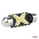 ΛΑΜΠΑΚΙΑ ΠΛΑΦΟΝΙΕΡΑΣ 41mm 12/24V C5W 5500K 12xSMD 2016 CAN-BUS FESTOON (ΛΕΥΚΟ) ΑΜΙΟ - 2 ΤΕΜ.