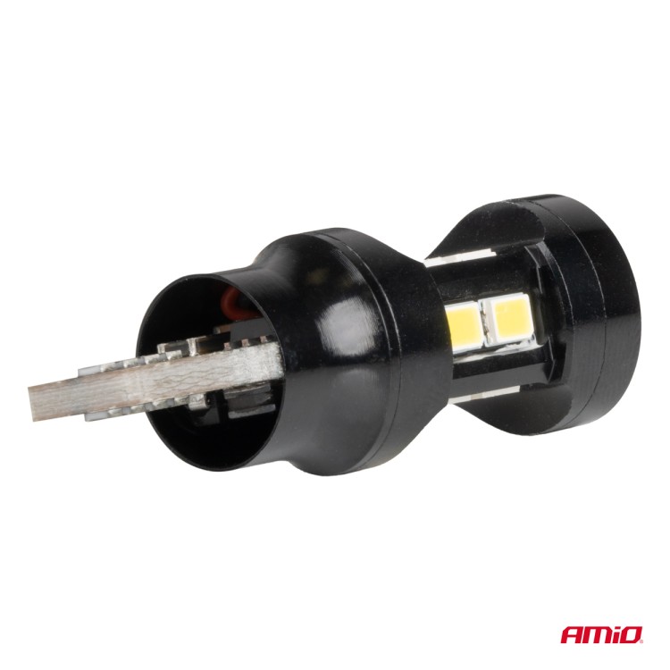 Amio - ΛΑΜΠΑΚΙΑ LED T15 W16W 12V/24V LED CAN-BUS 15xSMD 2835 ΛΕΥΚΟ ΦΩΣ 5.500K (ΣΕ ΧΡΩΜΑ ΜΑΥΡΟ) - 2 ΤΕΜ. (04245/AM) Amio - ΛΑΜΠΑΚΙΑ LED T15 W16W 12V/24V LED CAN-BUS 15xSMD 2835 ΛΕΥΚΟ ΦΩΣ 5.500K (ΣΕ ΧΡΩΜΑ ΜΑΥΡΟ) - 2 ΤΕΜ. (04245/AM)