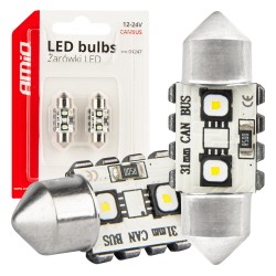 Amio - ΛΑΜΠΑΚΙΑ ΠΛΑΦΟΝΙΕΡΑΣ 31mm 12/24V C5W 5500K 12xSMD 3838 CAN-BUS FESTOON (ΛΕΥΚΟ) - 2 ΤΕΜ. (04247/AM) Amio - ΛΑΜΠΑΚΙΑ ΠΛΑΦΟΝΙΕΡΑΣ 31mm 12/24V C5W 5500K 12xSMD 3838 CAN-BUS FESTOON (ΛΕΥΚΟ) - 2 ΤΕΜ. (04247/AM)