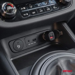 Amio - ΦΟΡΤΙΣΤΗΣ ΑΝΑΠΤΗΡΑ ΜΕ 2 ΘΥΡΕΣ USB-A QUICK CHARGE+USB-C 20W ΜΑΥΡΟ - 1 Τεμ. (04282/AM)