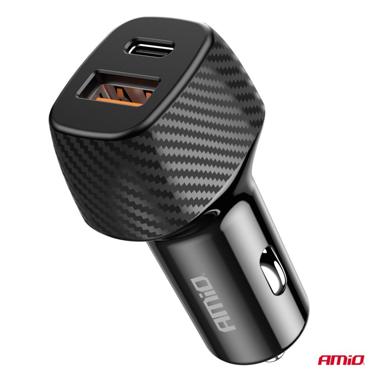 Amio - ΦΟΡΤΙΣΤΗΣ ΑΝΑΠΤΗΡΑ ΜΕ 2 ΘΥΡΕΣ USB-A QUICK CHARGE+USB-C 20W ΜΑΥΡΟ - 1 Τεμ. (04282/AM) Amio - ΦΟΡΤΙΣΤΗΣ ΑΝΑΠΤΗΡΑ ΜΕ 2 ΘΥΡΕΣ USB-A QUICK CHARGE+USB-C 20W ΜΑΥΡΟ - 1 Τεμ. (04282/AM)