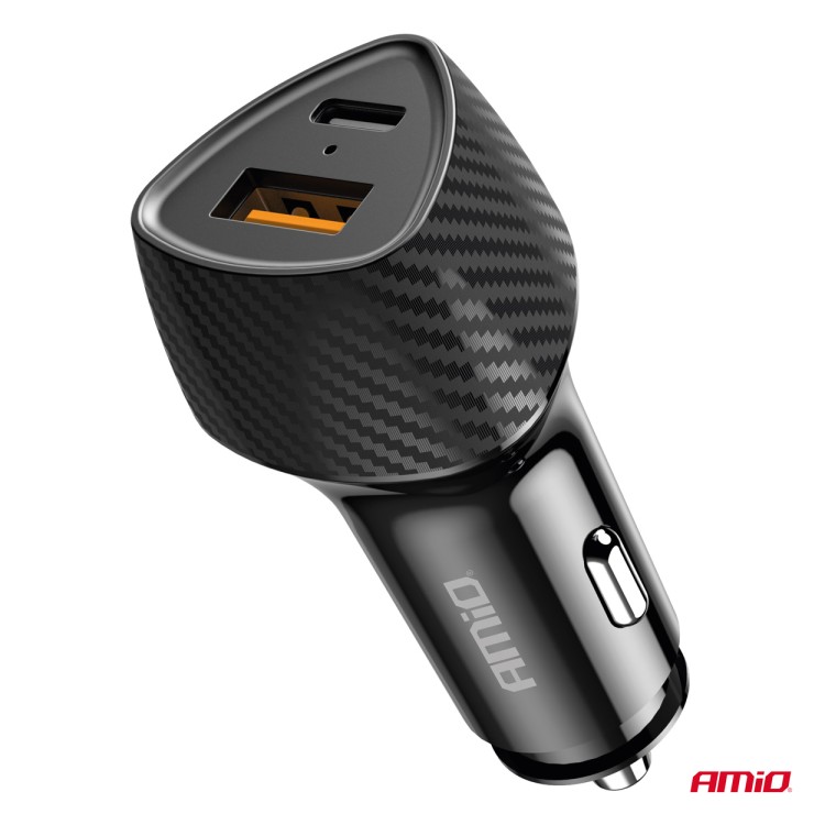 Amio - ΦΟΡΤΙΣΤΗΣ ΑΝΑΠΤΗΡΑ ΜΕ 2 ΘΥΡΕΣ USB-A QUICK CHARGE+USB-C 38W ΜΑΥΡΟ - 1 Τεμ. (04283/AM) Amio - ΦΟΡΤΙΣΤΗΣ ΑΝΑΠΤΗΡΑ ΜΕ 2 ΘΥΡΕΣ USB-A QUICK CHARGE+USB-C 38W ΜΑΥΡΟ - 1 Τεμ. (04283/AM)