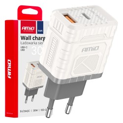 Amio - ΦΟΡΤΙΣΤΗΣ ΜΕ ΟΙΚΙΑΚΗ ΠΡΙΖΑ ΜΕ 2 ΘΥΡΕΣ USB-A+USB-C 30W 100-240V ΛΕΥΚΟ - 1 Τεμ. (04286/AM) Amio - ΦΟΡΤΙΣΤΗΣ ΜΕ ΟΙΚΙΑΚΗ ΠΡΙΖΑ ΜΕ 2 ΘΥΡΕΣ USB-A+USB-C 30W 100-240V ΛΕΥΚΟ - 1 Τεμ. (04286/AM)