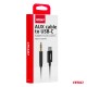 Amio - ΚΑΛΩΔΙΟ ΣΥΝΔΕΣΗΣ ΑΝΤΑΠΤΟΡΑΣ ΑΠΟ USB-C ΣΕ AUX MINI JACK 3.5mm 1m - 1 Τεμ. (04294/AM) Amio - ΚΑΛΩΔΙΟ ΣΥΝΔΕΣΗΣ ΑΝΤΑΠΤΟΡΑΣ ΑΠΟ USB-C ΣΕ AUX MINI JACK 3.5mm 1m - 1 Τεμ. (04294/AM)