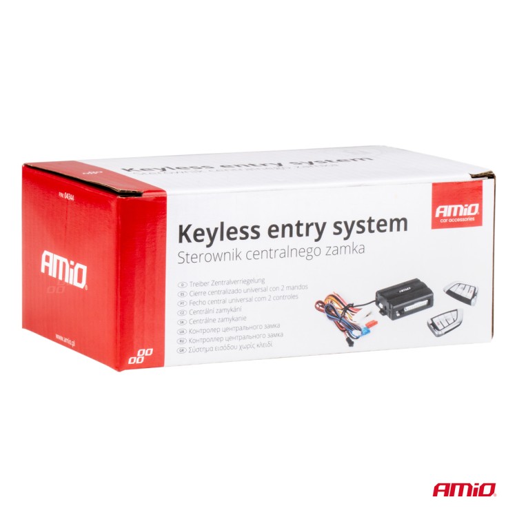 Amio - ΚΕΝΤΡΙΚΟ ΚΛΕΙΔΩΜΑ ΑΥΤΟΚΙΝΗΤΟΥ ΑΣΥΡΜΑΤΟ KEYLESS ENTRY ΜΕ 2 ΧΕΙΡΙΣΤΗΡΙΑ – 2 τεμ. (04344/AM) Amio - ΚΕΝΤΡΙΚΟ ΚΛΕΙΔΩΜΑ ΑΥΤΟΚΙΝΗΤΟΥ ΑΣΥΡΜΑΤΟ KEYLESS ENTRY ΜΕ 2 ΧΕΙΡΙΣΤΗΡΙΑ – 2 τεμ. (04344/AM)