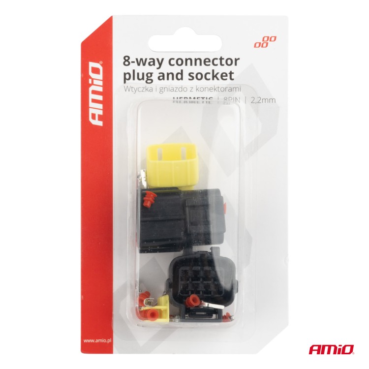 Amio - ΦΙΣΑ ΣΥΝΔΕΣΗΣ ΜΕ ΥΠΟΔΟΧΗ 8 PIN Φ2,2mm ΑΔΙΑΒΡΟΧΗ - 1 τεμ. (04350/AM) Amio - ΦΙΣΑ ΣΥΝΔΕΣΗΣ ΜΕ ΥΠΟΔΟΧΗ 8 PIN Φ2,2mm ΑΔΙΑΒΡΟΧΗ - 1 τεμ. (04350/AM)