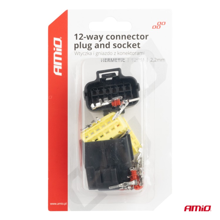 Amio - ΦΙΣΑ ΣΥΝΔΕΣΗΣ ΜΕ ΥΠΟΔΟΧΗ 12 PIN Φ2,2mm ΑΔΙΑΒΡΟΧΗ - 1 τεμ. (04352/AM) Amio - ΦΙΣΑ ΣΥΝΔΕΣΗΣ ΜΕ ΥΠΟΔΟΧΗ 12 PIN Φ2,2mm ΑΔΙΑΒΡΟΧΗ - 1 τεμ. (04352/AM)