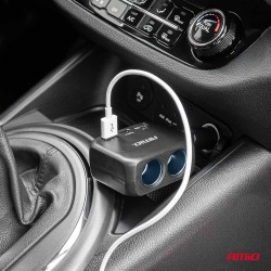 Amio - ΑΝΤΑΠΤΟΡΑΣ ΑΝΑΠΤΗΡΑ 12/24V 100W ΜΑΥΡΟΣ/2 ΘΕΣΕΙΣ/1xUSB-A+1xUSB-C/ΠΕΡΙΣΤΡΟΦΗ 180 ΜΟΙΡΩΝ - 1 ΤΕΜ. (04357/AM) Amio - ΑΝΤΑΠΤΟΡΑΣ ΑΝΑΠΤΗΡΑ 12/24V 100W ΜΑΥΡΟΣ/2 ΘΕΣΕΙΣ/1xUSB-A+1xUSB-C/ΠΕΡΙΣΤΡΟΦΗ 180 ΜΟΙΡΩΝ - 1 ΤΕΜ. (04357/AM)