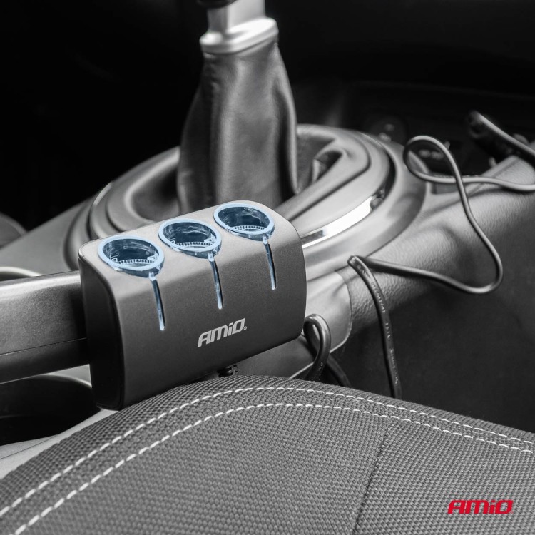 Amio - ΑΝΤΑΠΤΟΡΑΣ ΑΝΑΠΤΗΡΑ 12/24V 120W ΜΑΥΡΟΣ/3 ΘΕΣΕΙΣ/ΚΑΛΩΔΙΟ 80cm - 1 Τεμ. (04359/AM) Amio - ΑΝΤΑΠΤΟΡΑΣ ΑΝΑΠΤΗΡΑ 12/24V 120W ΜΑΥΡΟΣ/3 ΘΕΣΕΙΣ/ΚΑΛΩΔΙΟ 80cm - 1 Τεμ. (04359/AM)