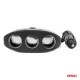 Amio - ΑΝΤΑΠΤΟΡΑΣ ΑΝΑΠΤΗΡΑ 12/24V 100W ΜΑΥΡΟΣ/3 ΘΕΣΕΙΣ/2xUSB-A /ΚΟΥΜΠΙ ON-OFF/ΚΑΛΩΔΙΟ 70cm - 1 Τεμ. (04362/AM)