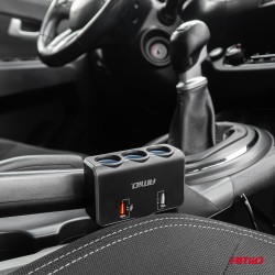 Amio - ΑΝΤΑΠΤΟΡΑΣ ΑΝΑΠΤΗΡΑ 12/24V 120W ΨΗΦΙΑΚΟΣ ΜΑΥΡΟΣ/3 ΘΕΣΕΙΣ/2xUSB-A QC 3.0 ΜΕ ΚΑΛΩΔΙΟ 80cm - 1 Τεμ. (04364/AM) Amio - ΑΝΤΑΠΤΟΡΑΣ ΑΝΑΠΤΗΡΑ 12/24V 120W ΨΗΦΙΑΚΟΣ ΜΑΥΡΟΣ/3 ΘΕΣΕΙΣ/2xUSB-A QC 3.0 ΜΕ ΚΑΛΩΔΙΟ 80cm - 1 Τεμ. (04364/AM)