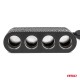 Amio - ΑΝΤΑΠΤΟΡΑΣ ΑΝΑΠΤΗΡΑ 12/24V 120W ΜΑΥΡΟΣ - 4 ΘΕΣΕΙΣ - 2xUSB-A + 1xUSB-C - ΚΑΛΩΔΙΟ 80cm - 1 Τεμ. (04367/AM) Amio - ΑΝΤΑΠΤΟΡΑΣ ΑΝΑΠΤΗΡΑ 12/24V 120W ΜΑΥΡΟΣ - 4 ΘΕΣΕΙΣ - 2xUSB-A + 1xUSB-C - ΚΑΛΩΔΙΟ 80cm - 1 Τεμ. (04367/AM)