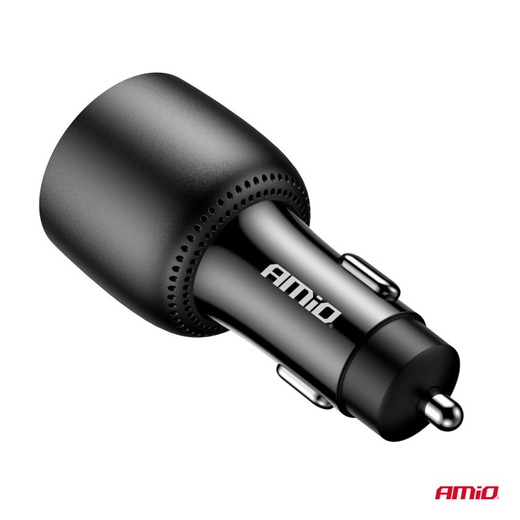 Amio - ΦΟΡΤΙΣΤΗΣ ΑΝΑΠΤΗΡΑ 12/24V ΜΕ 3 ΘΥΡΕΣ 2xUSB-C/1xUSB-A 95W 5V/3A ΤΑΧΕΙΑΣ ΦΟΡΤΙΣΗΣ ΑΛΟΥΜΙΝΙΟ/ΜΑΥΡΟΣ - 1 Τεμ. (04371/AM) Amio - ΦΟΡΤΙΣΤΗΣ ΑΝΑΠΤΗΡΑ 12/24V ΜΕ 3 ΘΥΡΕΣ 2xUSB-C/1xUSB-A 95W 5V/3A ΤΑΧΕΙΑΣ ΦΟΡΤΙΣΗΣ ΑΛΟΥΜΙΝΙΟ/ΜΑΥΡΟΣ - 1 Τεμ. (04371/AM)
