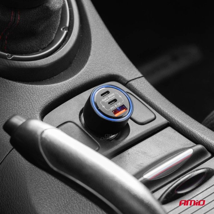 Amio - ΦΟΡΤΙΣΤΗΣ ΑΝΑΠΤΗΡΑ 12/24V ΜΕ 2 ΘΥΡΕΣ USB-C/USB-A 95W 5V/3A ΤΑΧΕΙΑΣ ΦΟΡΤΙΣΗΣ ΑΛΟΥΜΙΝΙΟ/ΜΑΥΡΟΣ - 1 Τεμ. (04372/AM) Amio - ΦΟΡΤΙΣΤΗΣ ΑΝΑΠΤΗΡΑ 12/24V ΜΕ 2 ΘΥΡΕΣ USB-C/USB-A 95W 5V/3A ΤΑΧΕΙΑΣ ΦΟΡΤΙΣΗΣ ΑΛΟΥΜΙΝΙΟ/ΜΑΥΡΟΣ - 1 Τεμ. (04372/AM)
