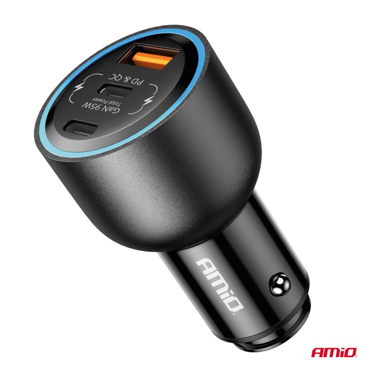 Amio - ΦΟΡΤΙΣΤΗΣ ΑΝΑΠΤΗΡΑ 12/24V ΜΕ 2 ΘΥΡΕΣ USB-C/USB-A 95W 5V/3A ΤΑΧΕΙΑΣ ΦΟΡΤΙΣΗΣ ΑΛΟΥΜΙΝΙΟ/ΜΑΥΡΟΣ - 1 Τεμ. (04372/AM) Amio - ΦΟΡΤΙΣΤΗΣ ΑΝΑΠΤΗΡΑ 12/24V ΜΕ 2 ΘΥΡΕΣ USB-C/USB-A 95W 5V/3A ΤΑΧΕΙΑΣ ΦΟΡΤΙΣΗΣ ΑΛΟΥΜΙΝΙΟ/ΜΑΥΡΟΣ - 1 Τεμ. (04372/AM)