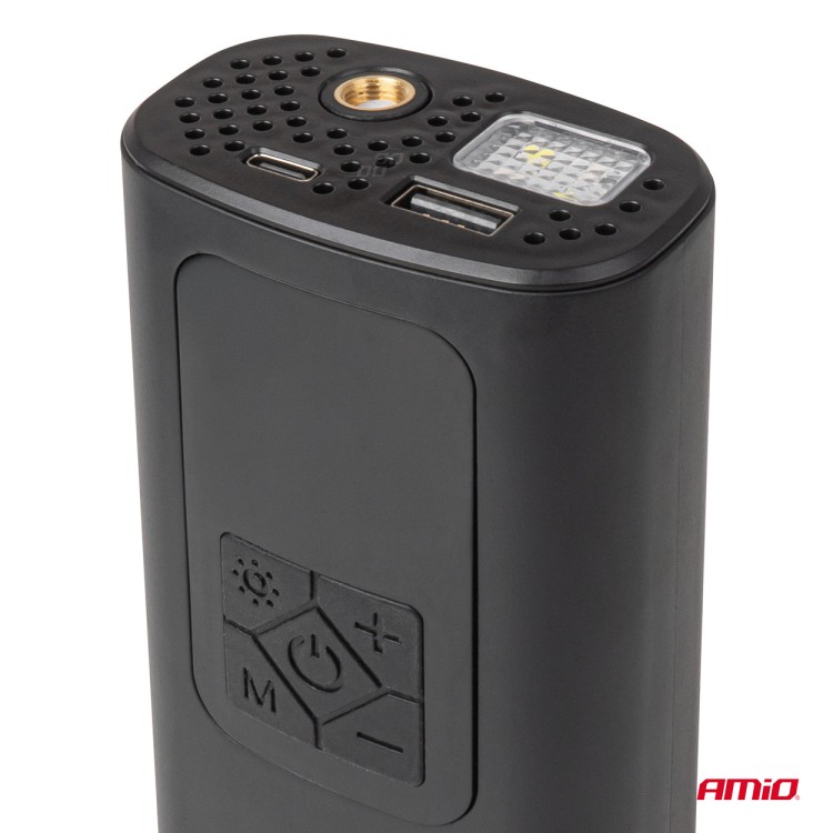 Amio - ΚΟΜΠΡΕΣΕΡ ΑΕΡΑ ΜΕ USB-C 10BAR 150PSI 20L/MIN 40W ΜΕ ΨΗΦΙΑΚΗ ΟΘΟΝΗ & ΦΑΚΟ LED 1ΤΕΜ. (04377/AM) Amio - ΚΟΜΠΡΕΣΕΡ ΑΕΡΑ ΜΕ USB-C 10BAR 150PSI 20L/MIN 40W ΜΕ ΨΗΦΙΑΚΗ ΟΘΟΝΗ & ΦΑΚΟ LED 1ΤΕΜ. (04377/AM)