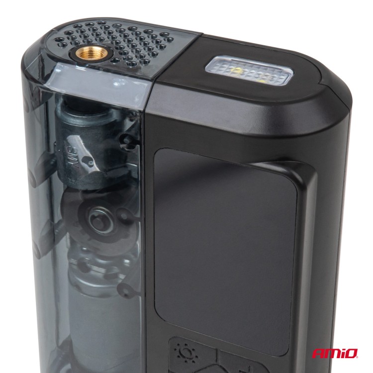 Amio - ΚΟΜΠΡΕΣΕΡ ΑΕΡΑ ΕΠΑΝΑΦΟΡΤΙΖΟΜΕΝΟ 12V & USB-C 10BAR 150PSI 20L/MIN 40W 1ΤΕΜ. (04378/AM)