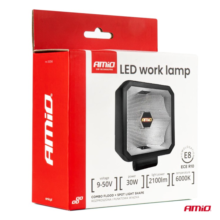 Amio - ΠΡΟΒΟΛΕΑΣ ΕΡΓΑΣΙΑΣ ΤΕΤΡΑΓΩΝΟΣ LED 30W 9>50V 3 ΧΡΗΣΕΩΝ ΛΕΥΚΟ/ΠΟΡΤΟΚΑΛΙ ΦΩΣ 110x110x52mm - 1 Τεμ. (04394/AM) Amio - ΠΡΟΒΟΛΕΑΣ ΕΡΓΑΣΙΑΣ ΤΕΤΡΑΓΩΝΟΣ LED 30W 9>50V 3 ΧΡΗΣΕΩΝ ΛΕΥΚΟ/ΠΟΡΤΟΚΑΛΙ ΦΩΣ 110x110x52mm - 1 Τεμ. (04394/AM)