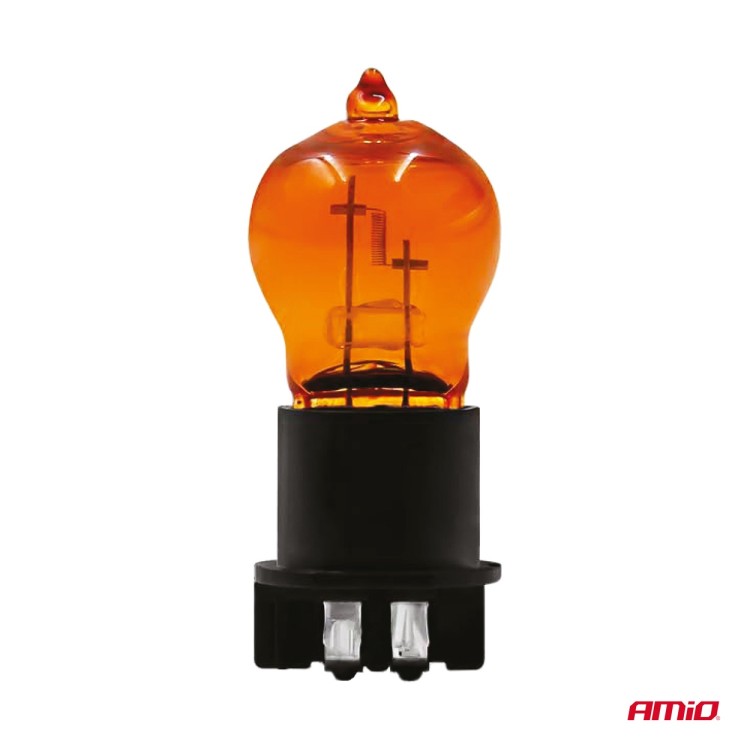 Amio - Λάμπα Αλογόνου PWY24W 12V 24W Amber (Πορτοκαλί) Βάση WP3.3x14.5-4 για Φλας - 1 τεμ.(04410/AM) Amio - Λάμπα Αλογόνου PWY24W 12V 24W Amber (Πορτοκαλί) Βάση WP3.3x14.5-4 για Φλας - 1 τεμ.(04410/AM)