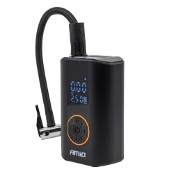 Amio - Φορητός Αεροσυμπιεστής Μπαταρίας ACOMP-25 40W έως 10 bar με Οθόνη LED & Φακό – USB-C - 1 Τεμ. (04414/AM)