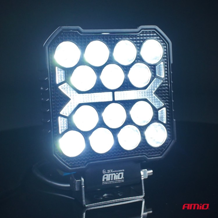 Amio - LED Λάμπα Εργασίας 42W 4200lm 6500K με Προειδοποιητικό Φως (Λευκό + Κίτρινο) – 9–36V Spot Αλουμινένια - 1 τεμ. - (04418/AM) Amio - LED Λάμπα Εργασίας 42W 4200lm 6500K με Προειδοποιητικό Φως (Λευκό + Κίτρινο) – 9–36V Spot Αλουμινένια - 1 τεμ. - (04418/AM)