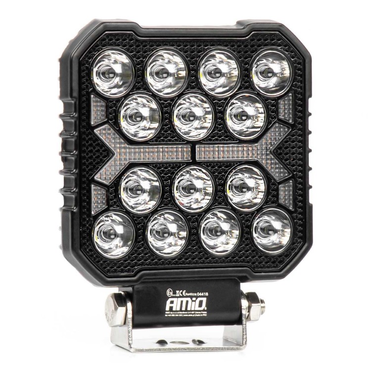 Amio - LED Λάμπα Εργασίας 42W 4200lm 6500K με Προειδοποιητικό Φως (Λευκό + Κίτρινο) – 9–36V Spot Αλουμινένια - 1 τεμ. - (04418/AM) Amio - LED Λάμπα Εργασίας 42W 4200lm 6500K με Προειδοποιητικό Φως (Λευκό + Κίτρινο) – 9–36V Spot Αλουμινένια - 1 τεμ. - (04418/AM)