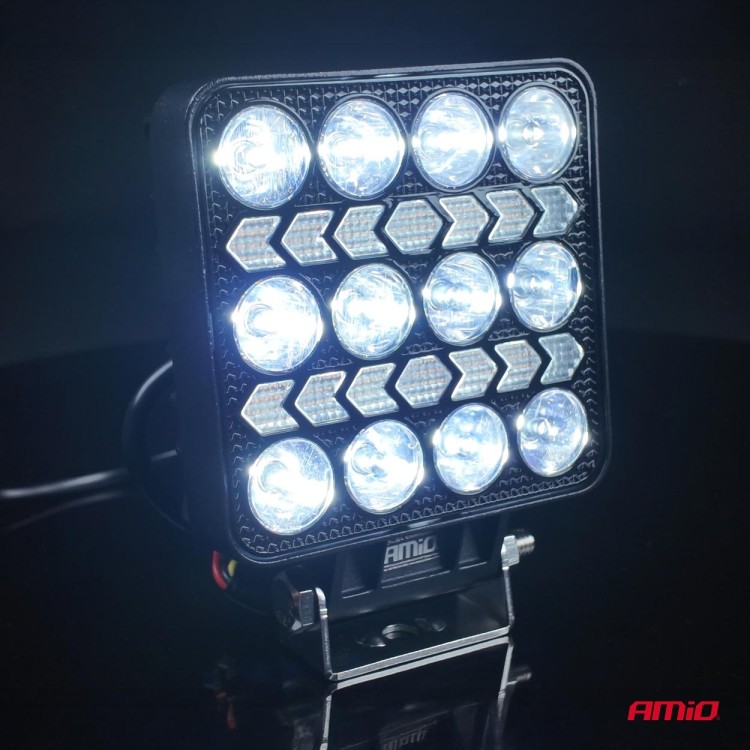 Amio - LED Λάμπα Εργασίας 36W 3600lm 6500K με Προειδοποιητικό Φως – 9–36V (Λευκό + Κίτρινο) Spot Αλουμινένια - 1 τεμ. - (04419/AM) Amio - LED Λάμπα Εργασίας 36W 3600lm 6500K με Προειδοποιητικό Φως – 9–36V (Λευκό + Κίτρινο) Spot Αλουμινένια - 1 τεμ. - (04419/AM)