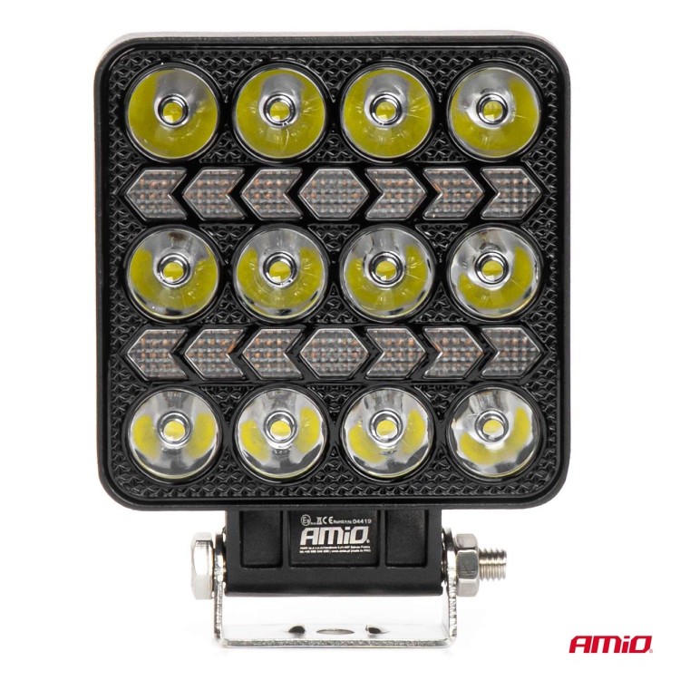 Amio - LED Λάμπα Εργασίας 36W 3600lm 6500K με Προειδοποιητικό Φως – 9–36V (Λευκό + Κίτρινο) Spot Αλουμινένια - 1 τεμ. - (04419/AM) Amio - LED Λάμπα Εργασίας 36W 3600lm 6500K με Προειδοποιητικό Φως – 9–36V (Λευκό + Κίτρινο) Spot Αλουμινένια - 1 τεμ. - (04419/AM)
