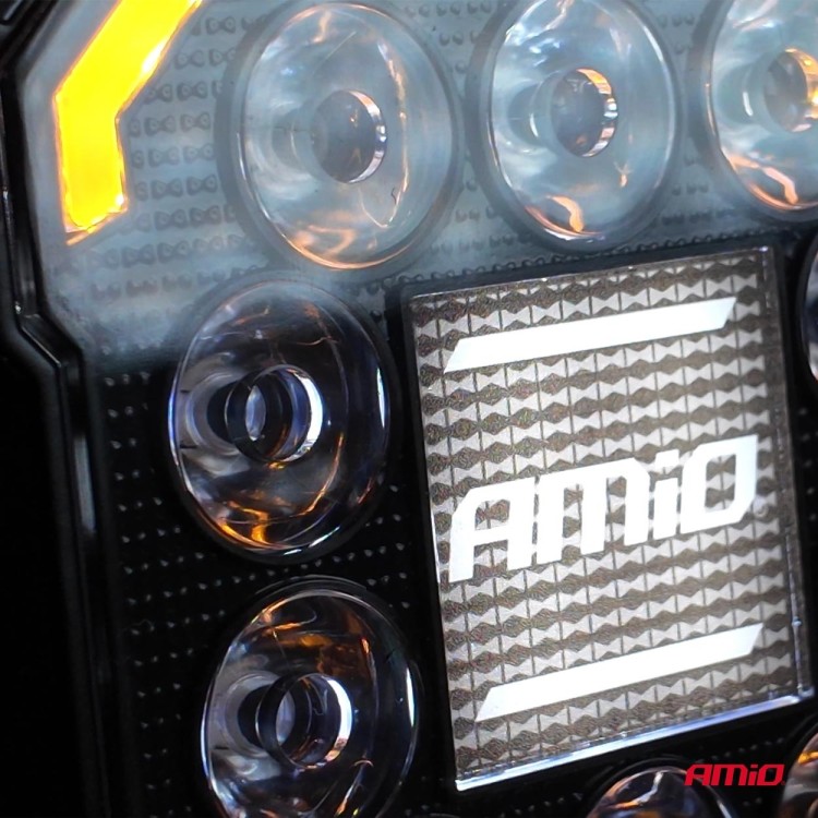 Amio - Προβολέας Εργασίας LED AWL81 SPOT 48W 3000lm 6500K με Κίτρινο φώς προειδοποίησης & φωτιζόμενο Logo - 1 τεμ. (04425/AM) Amio - Προβολέας Εργασίας LED AWL81 SPOT 48W 3000lm 6500K με Κίτρινο φώς προειδοποίησης & φωτιζόμενο Logo - 1 τεμ. (04425/AM)