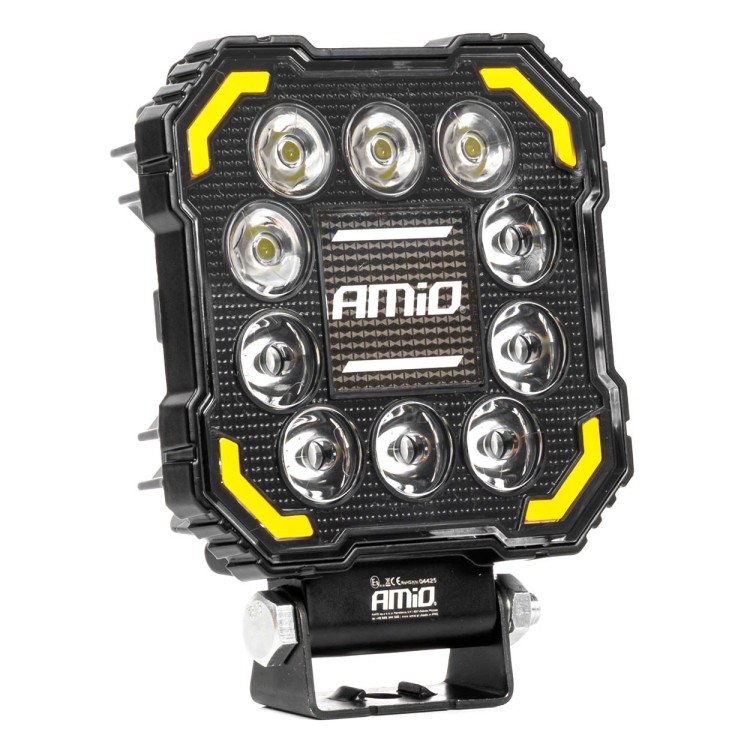 Amio - Προβολέας Εργασίας LED AWL81 SPOT 48W 3000lm 6500K με Κίτρινο φώς προειδοποίησης & φωτιζόμενο Logo - 1 τεμ. (04425/AM) Amio - Προβολέας Εργασίας LED AWL81 SPOT 48W 3000lm 6500K με Κίτρινο φώς προειδοποίησης & φωτιζόμενο Logo - 1 τεμ. (04425/AM)