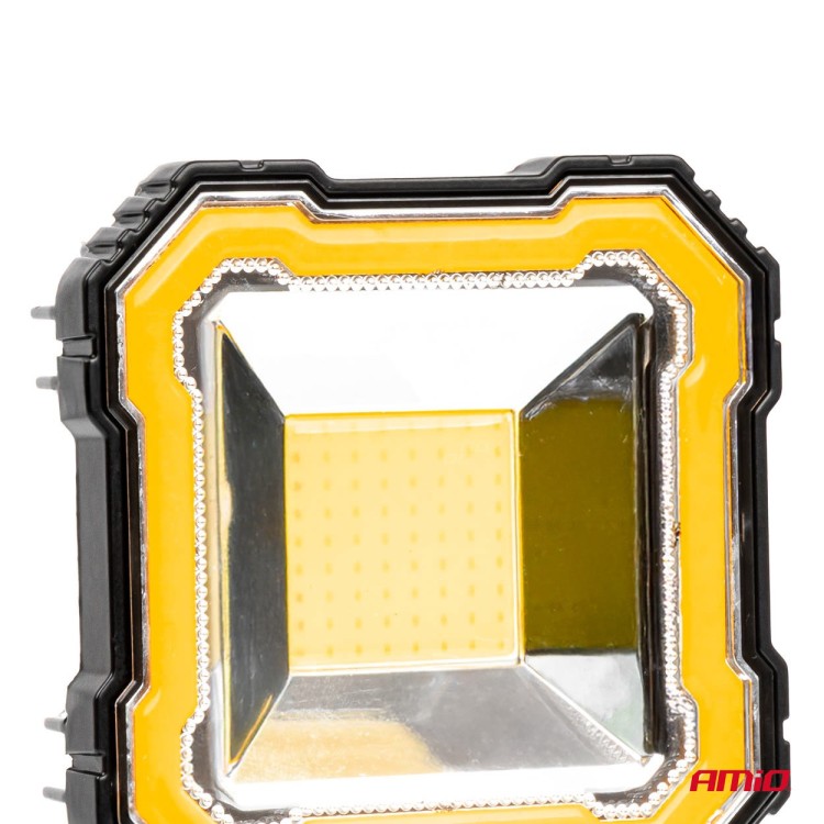 Amio - Προβολέας Εργασίας LED AWL82 FLOOD 48W 3600lm 6500K με σταθερή Κίτρινη LED μπάρα – 9–36V - 1 τεμ. (04426/AM) Amio - Προβολέας Εργασίας LED AWL82 FLOOD 48W 3600lm 6500K με σταθερή Κίτρινη LED μπάρα – 9–36V - 1 τεμ. (04426/AM)