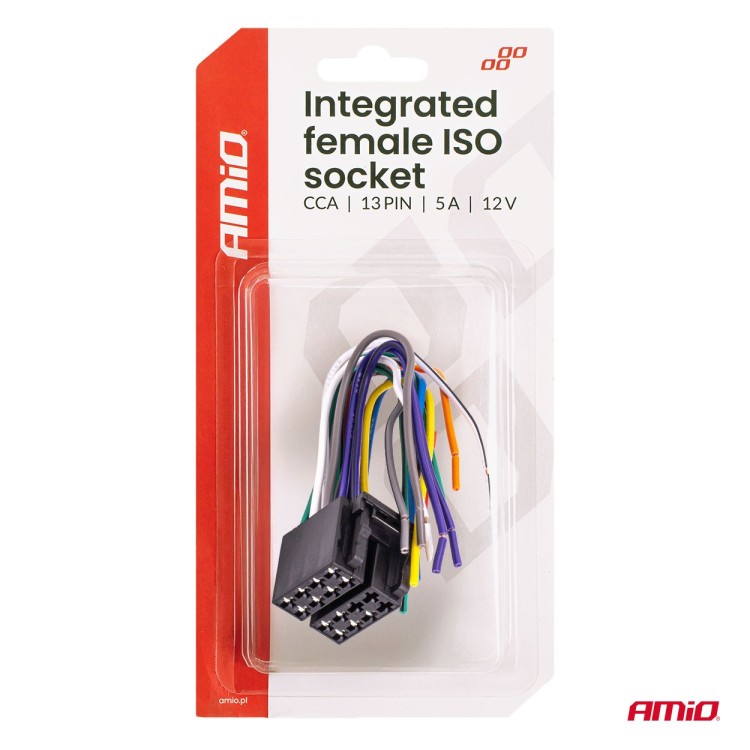 Amio - Φίσσα ISO 13 Pin Θηλυκή 12V έως 5A – CCA, Για Ηλεκτρικές Εγκαταστάσεις Οχημάτων - 1 τεμ. (04441/AM) Amio - Φίσσα ISO 13 Pin Θηλυκή 12V έως 5A – CCA, Για Ηλεκτρικές Εγκαταστάσεις Οχημάτων - 1 τεμ. (04441/AM)