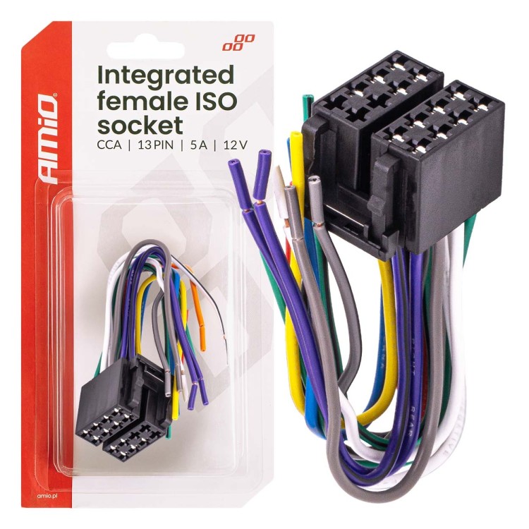 Amio - Φίσσα ISO 13 Pin Θηλυκή 12V έως 5A – CCA, Για Ηλεκτρικές Εγκαταστάσεις Οχημάτων - 1 τεμ. (04441/AM) Amio - Φίσσα ISO 13 Pin Θηλυκή 12V έως 5A – CCA, Για Ηλεκτρικές Εγκαταστάσεις Οχημάτων - 1 τεμ. (04441/AM)